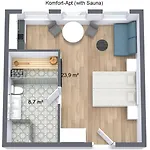 Zollikof Aparts - Sauna & Studioapartments 3* ライプツィヒ