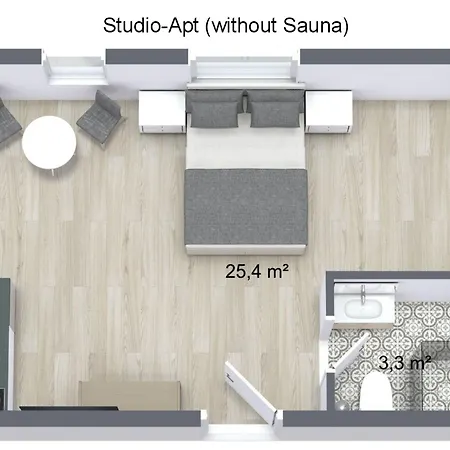 Ξενοδοχείο με διαμερίσματα Zollikof Aparts - Sauna & Studioapartments