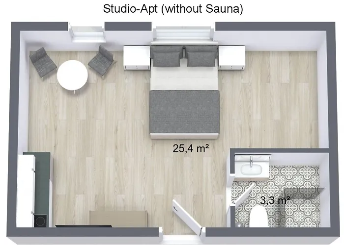 Hotel apartamentowy Zollikof Aparts - Sauna & Studioapartments