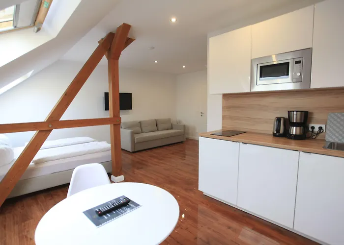 Zollikof Aparts - Sauna & Studioapartments Hotel apartamentowy Lipsk